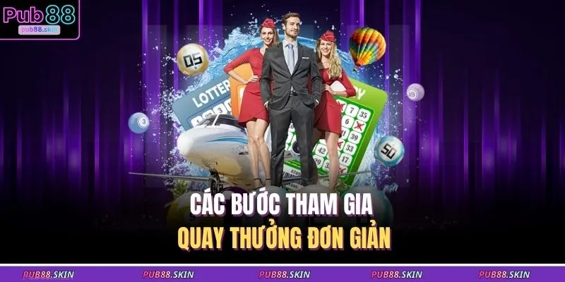 Các bước tham gia quay thưởng đơn giản